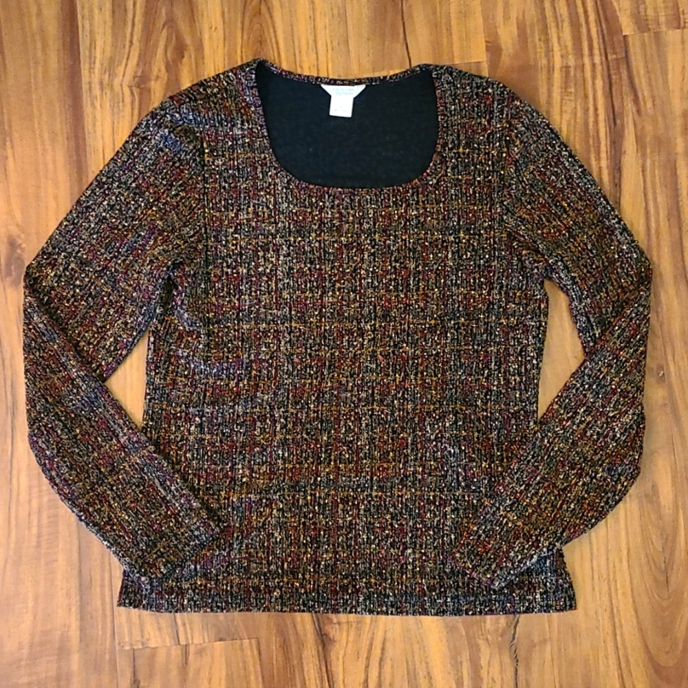 Womens Christopher & Banks Long Sleeve Top Size M